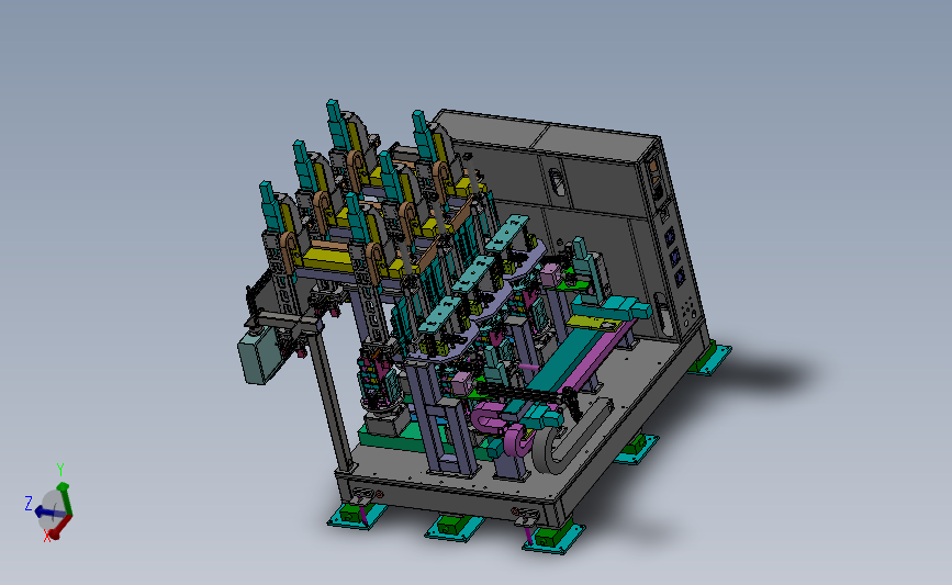 锂电自动焊接机3D模型 Solidworks设计
