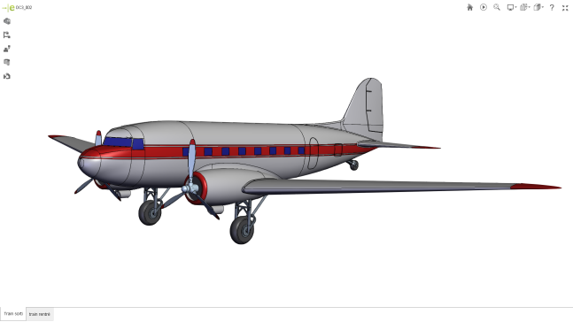 道格拉斯飞机模型 DC-3