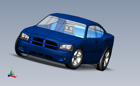 道奇 Charger SRT-8汽车模型