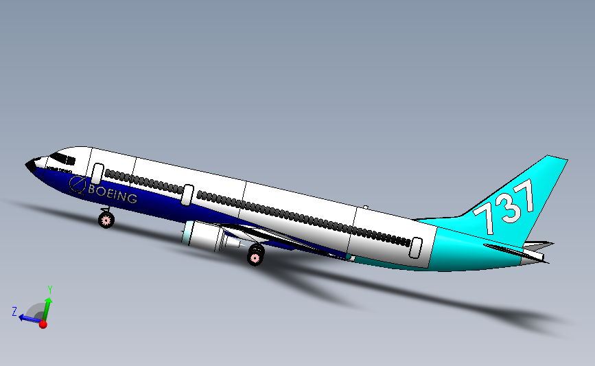 飞机模型-波音 737 MAX