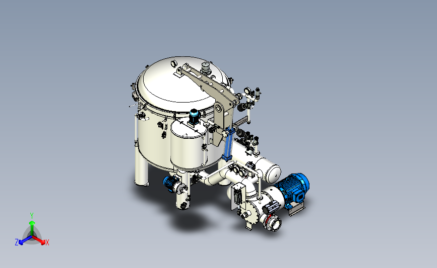 化工反应罐结构模型