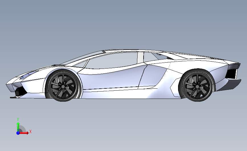 兰博基尼Aventador 正面视图