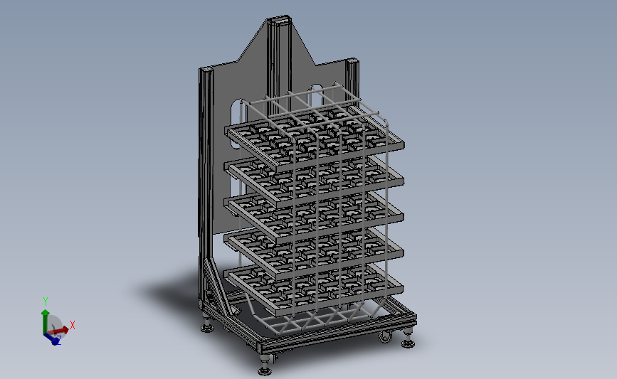 量杯摆放架（车）设计模型