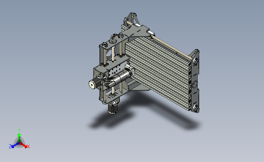 铝型材CNC3轴数控铣床模型