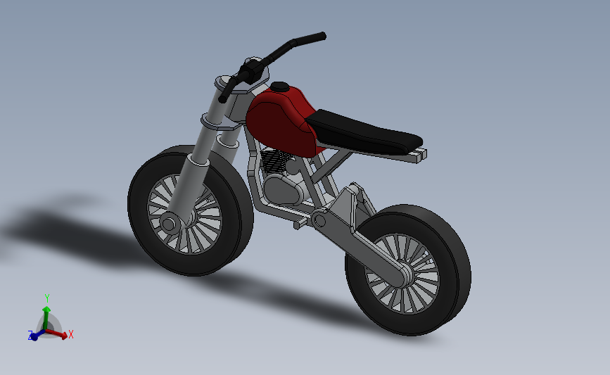 摩托车3D模型