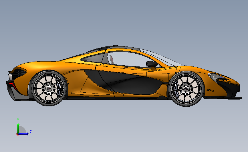 跑车模型McLaren 左侧视图