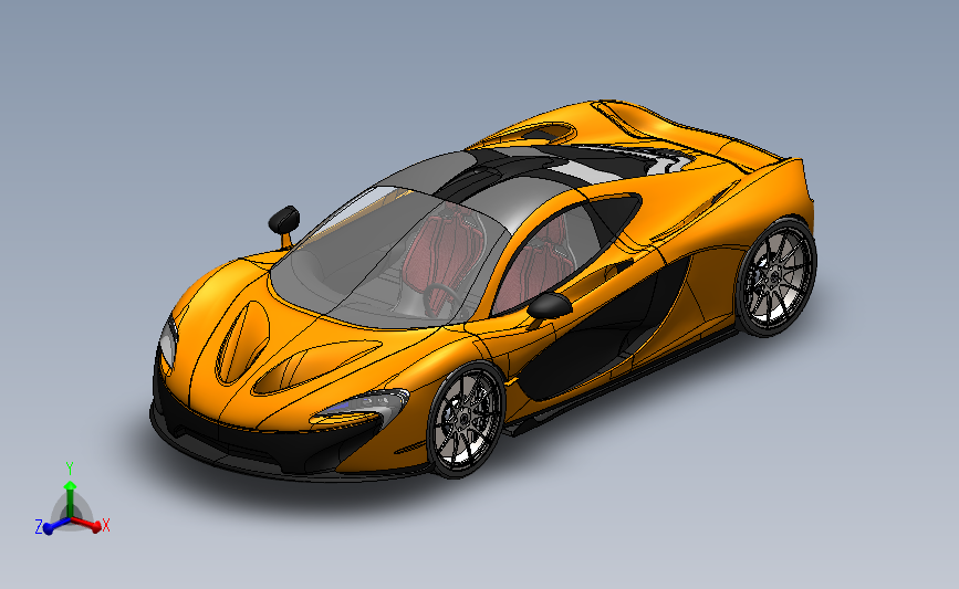 跑车模型McLaren 主视图