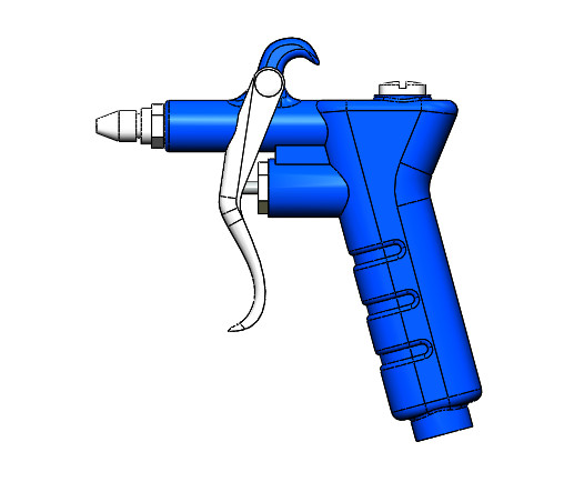 气泵枪吹尘枪模型