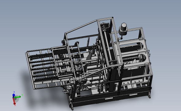 升降式滚轮输送机3D数模图纸 Solidworks设计 附STEP