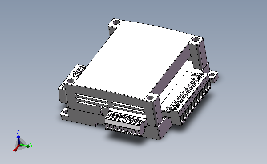 三菱PLC设计_SOLIDWORKS 2010_模型图纸下载 – 懒石网