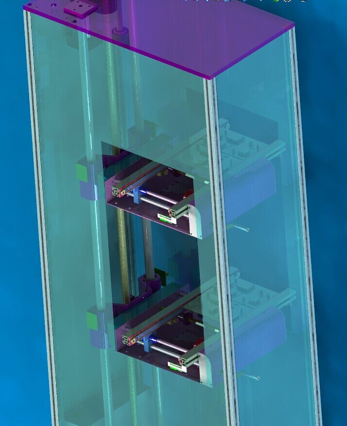 升降机提升机模型