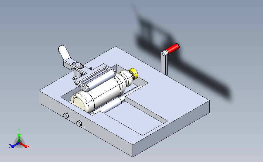手动贴标机模型