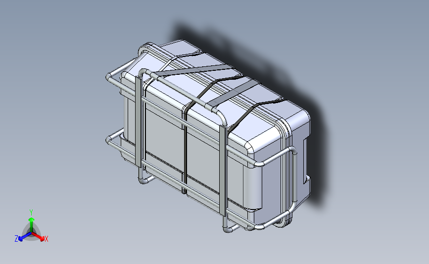 水上救生应急箱模型3D图纸 STEP IGS格式
