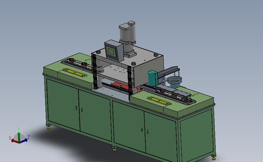 往复式铆柱机模型
