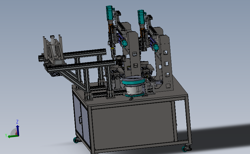 凸轮轴支撑瓦盖拧紧机设计3D图纸 Solidworks设计