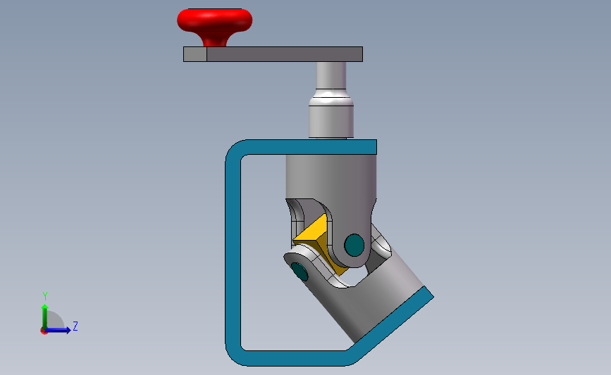 摇杆万向节 Solidworks 2012 模型图纸下载 懒石网