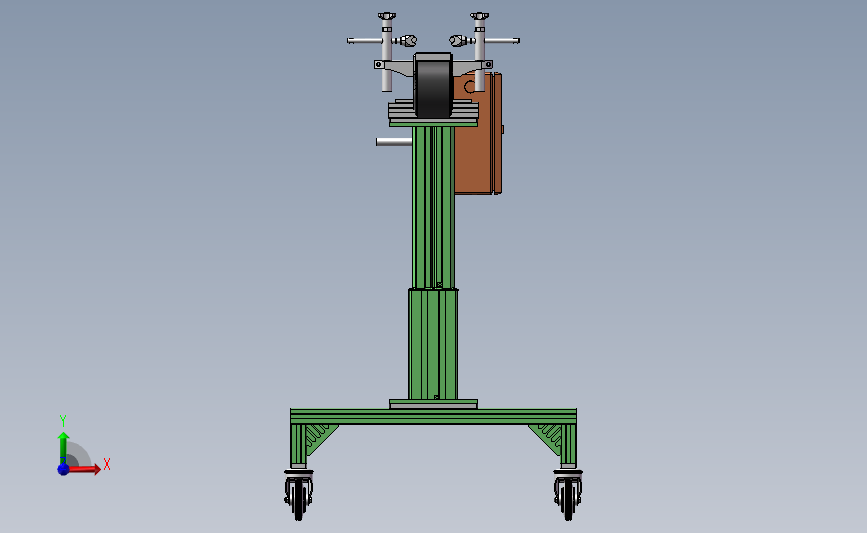 移动式皮带输送机模型 Solidworks 2018 模型图纸下载 懒石网