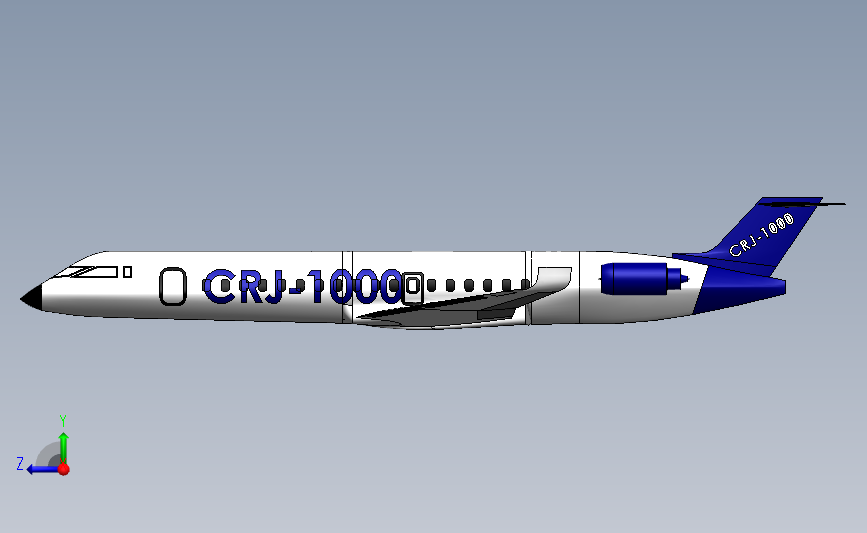 直线喷气客机-庞巴迪CRJ1000