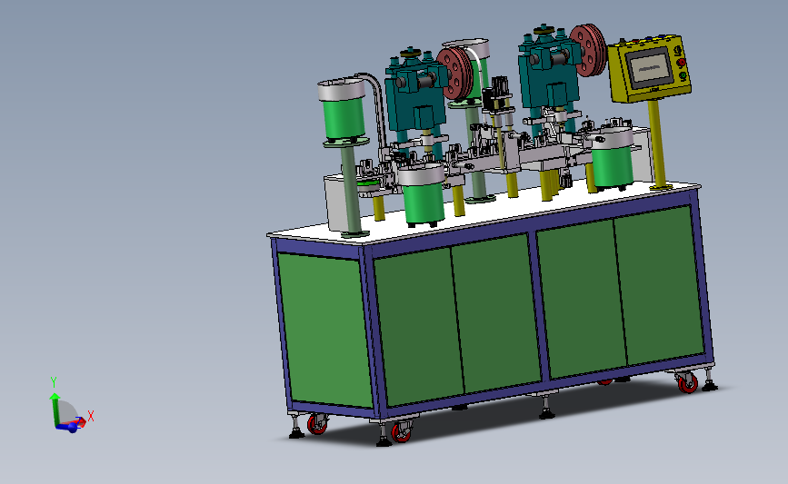 五金冲压铆接自动组装机3D模型 SolidWorks设计