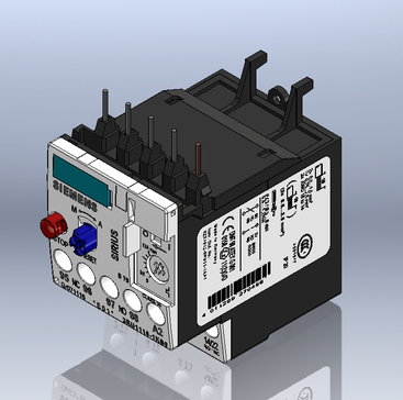 西门子热继电器3RU1116-1AB0模型3D图纸 x_t step格式