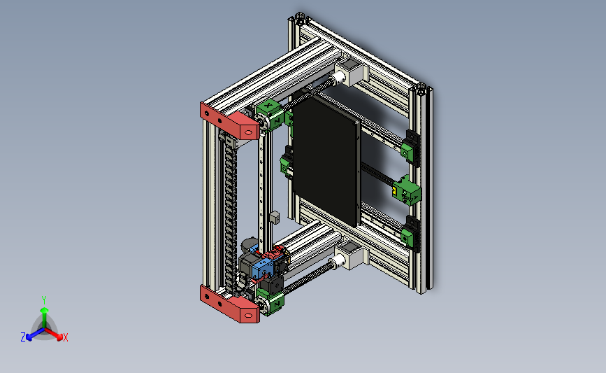 LH3D打印机结构模型