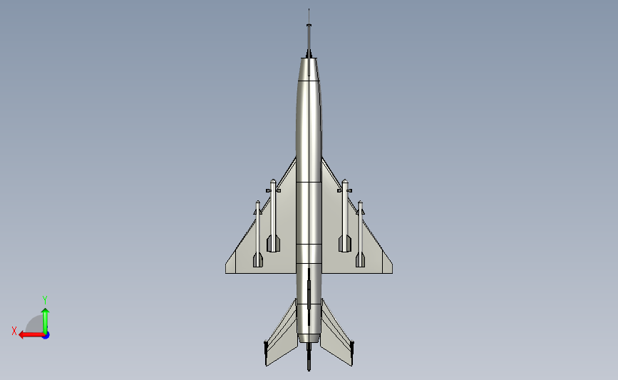 米格21飞机模型