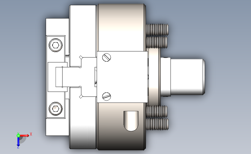 车床卡盘模型图 Solidworks 2016 模型图纸下载 – 懒石网