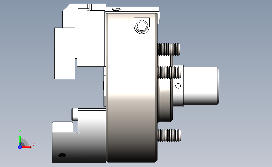 车床卡盘模型图_SOLIDWORKS 2016_模型图纸下载 – 懒石网