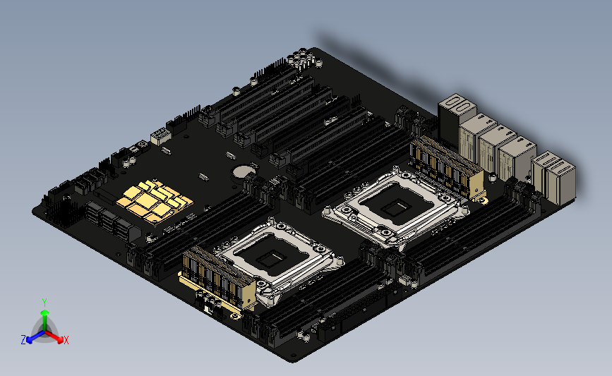 华硕- z10pe d16 主板模型