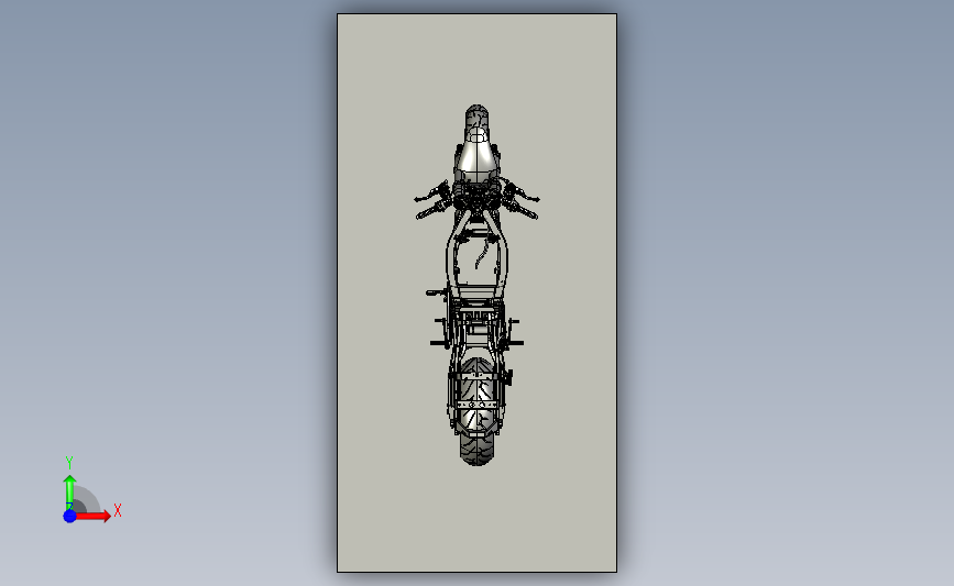 铃木GSXR1100摩托车 正面视图