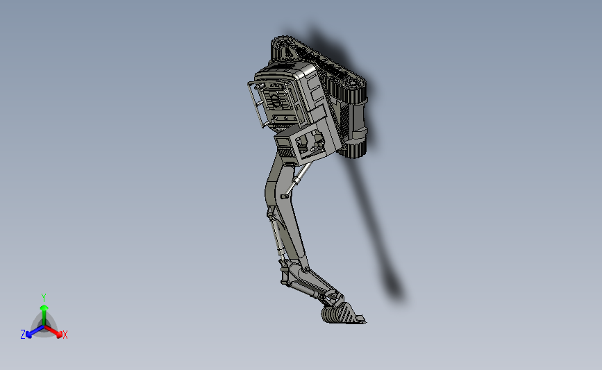 挖掘机模型图3D