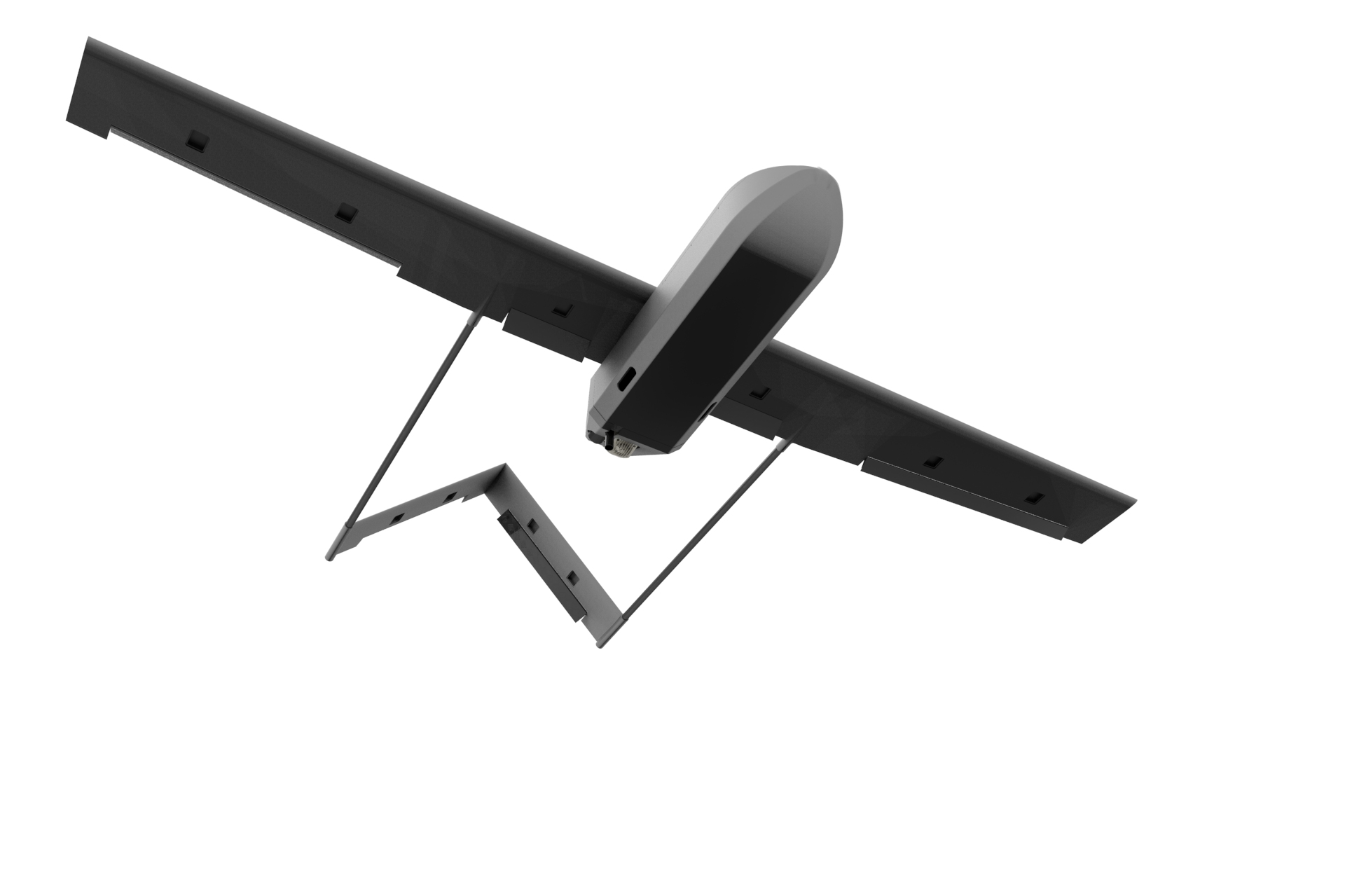 尾推式V型尾固定翼无人机