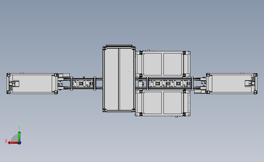 一套复杂的光学玻璃测试和加工完整的总装配图 Solidworks step 背面视图