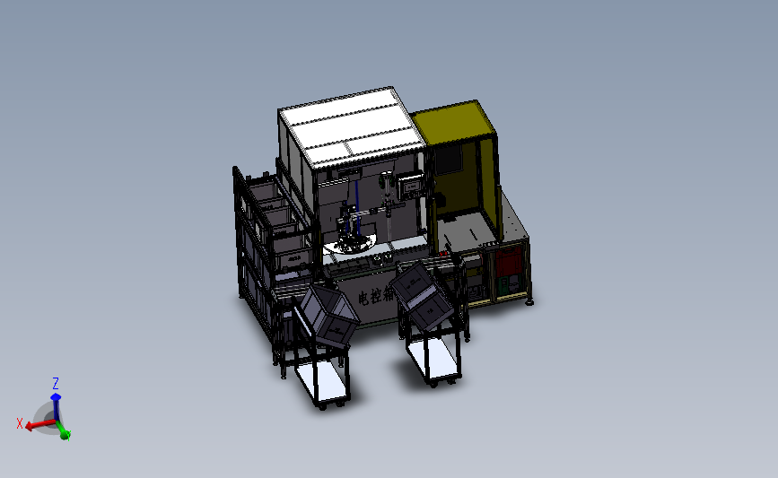 雨刮器转向器总装设备3D数模图纸 Solidworks设计 附STP