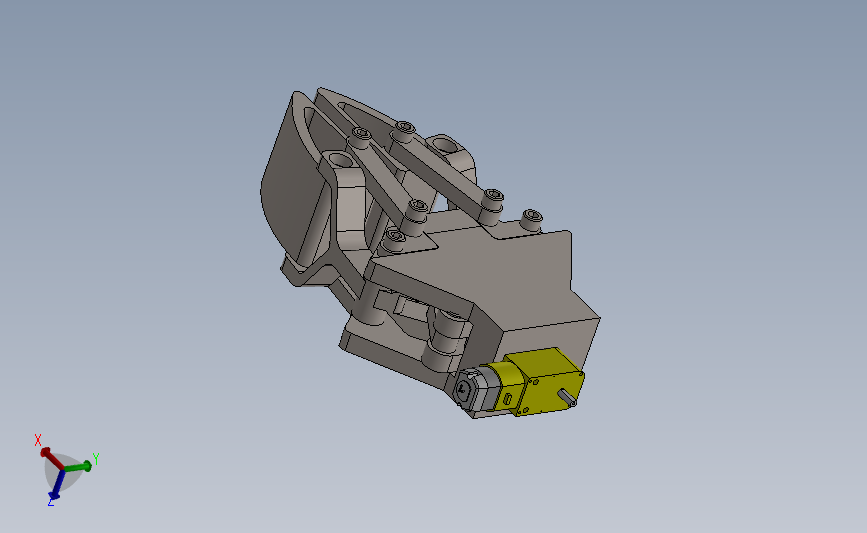 9V CD电机驱动夹爪3D图纸 Solidworks设计