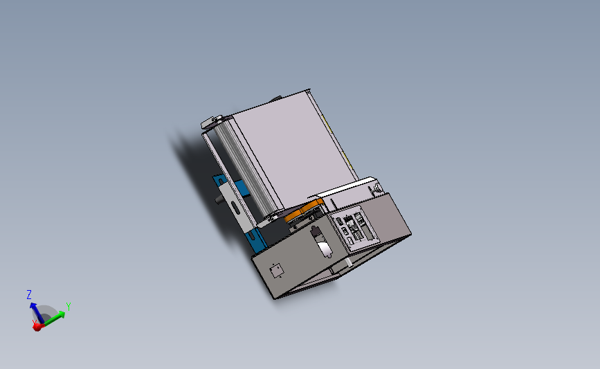 薄膜铝箔袋连续封口机3D数模图纸 Solidworks设计