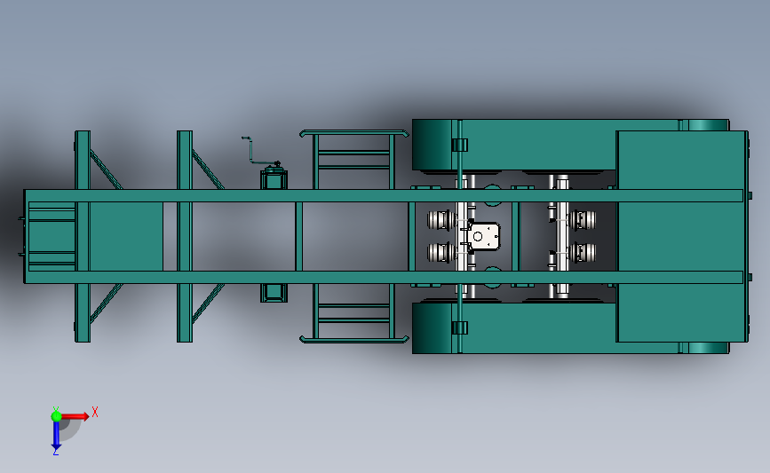 集装箱装载拖车