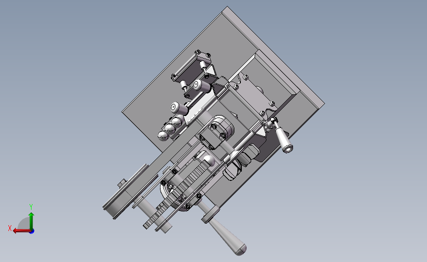 多功能端盖加工手动机 Solidworks 2010 模型图纸下载 – 懒石网