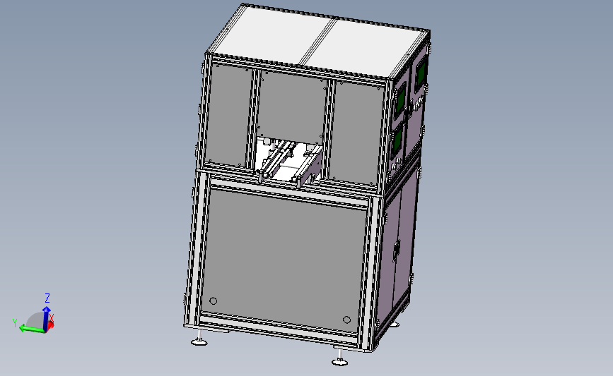LOGO检测机彩盒CCD检测设备3D数模图纸 Solidworks设计