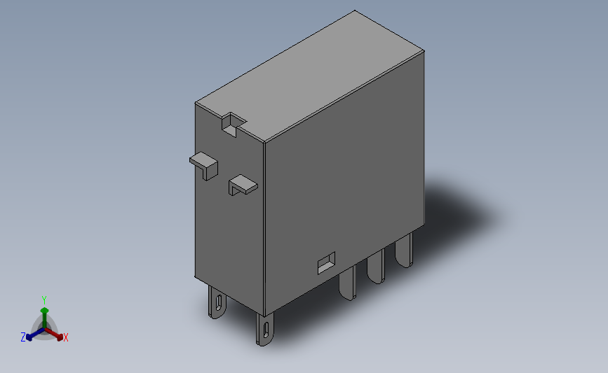 2极(2c接点)继电器[G2R-2-S]欧姆龙_SOLIDWORKS 2018_模型图纸下载 – 懒石网