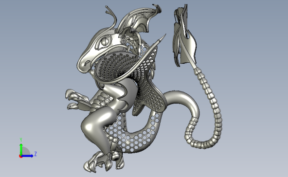 3D打印国外火龙巨龙