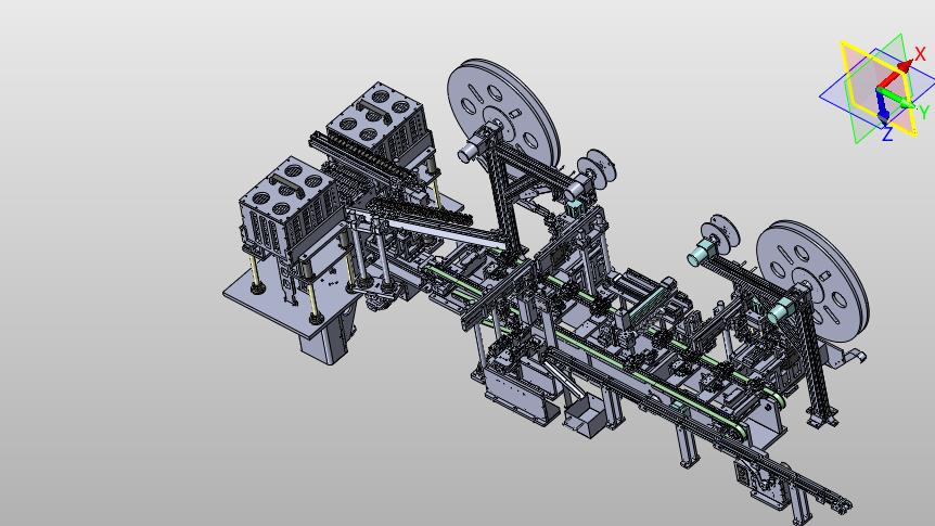 按钮弹簧片自动组装堆垛