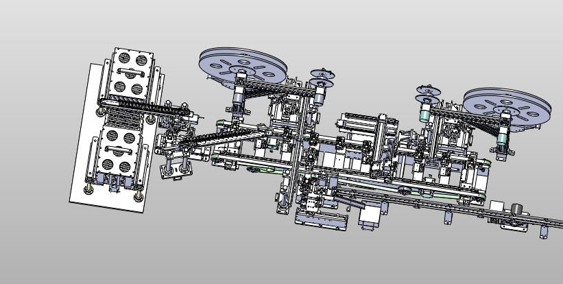 按钮弹簧片自动组装堆垛