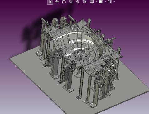 备胎放置钣金焊接固定夹具