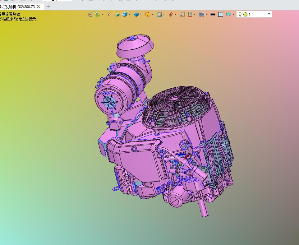 本田大马力双缸汽油发动机IGXV800