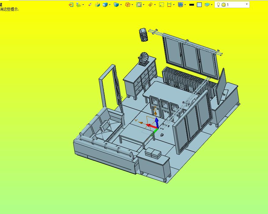 别墅大户型现代简约客厅