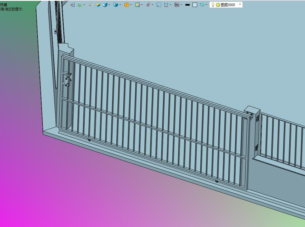 别墅厂区整体围栏前后大门