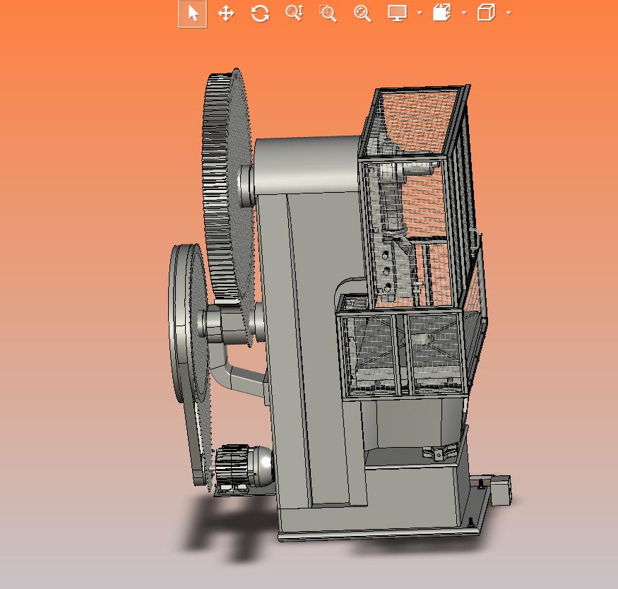 带安全光栅围栏的电动机偏心压机