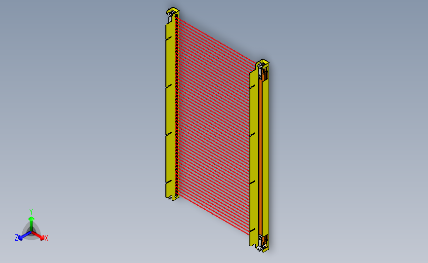 带安装支架的光栅GL-R56H_L_STEP_模型图纸下载 – 懒石网