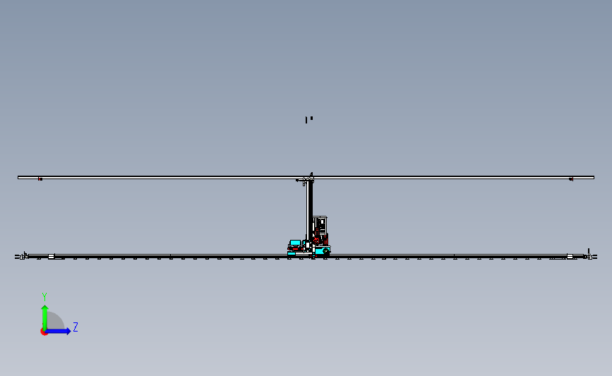 堆垛机安装总成